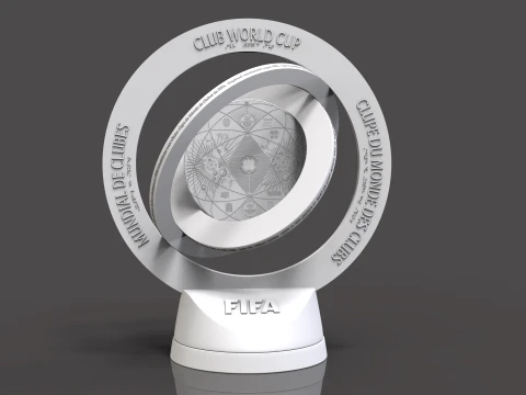 FIFA Club World Cup 2025 Trophy award N base -Animated-printable 3D Model