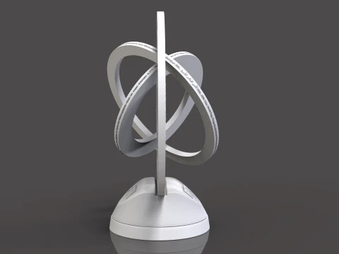 FIFA Club World Cup 2025 Trophy award N base -Animated-printable 3D Model