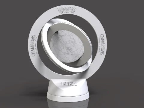 FIFA Club World Cup 2025 Trophy award N base -Animated-printable 3D Model