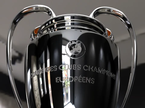 UEFA Champions League Trophy award - Cinematic - 3D Print 3D Model