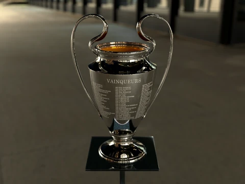 UEFA Champions League Trophy award - Cinematic - 3D Print 3D Model