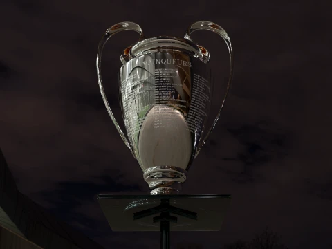 UEFA Champions League Trophy award - Cinematic - 3D Print 3D Model