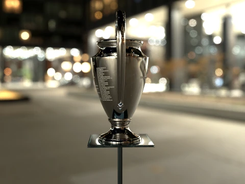 UEFA Champions League Trophy award - Cinematic - 3D Print 3D Model