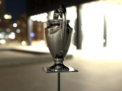 UEFA Champions League Trophy award - Cinematic - 3D Print 3D Model