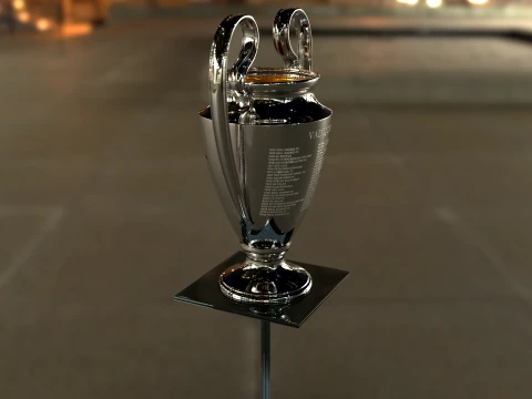UEFA Champions League Trophy award - Cinematic - 3D Print 3D Model