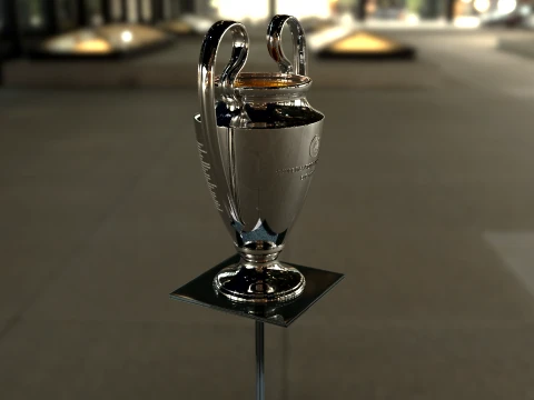 UEFA Champions League Trophy award - Cinematic - 3D Print 3D Model