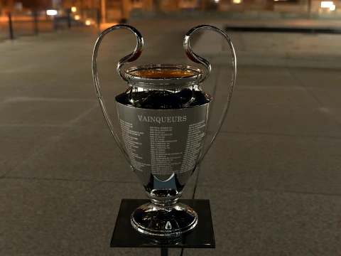 UEFA Champions League Trophy award - Cinematic - 3D Print 3D Model
