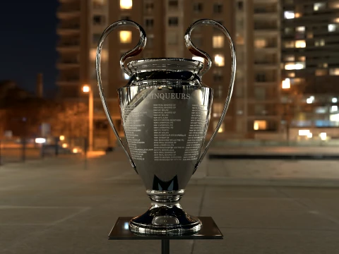 UEFA Champions League Trophy award - Cinematic - 3D Print 3D Model