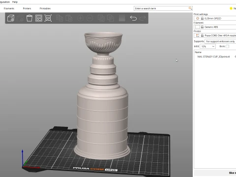 Stanley Cup NHL Trophy Award 3D Model