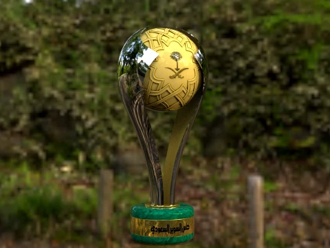 Saudi Super Cup trophy Award 3D Model