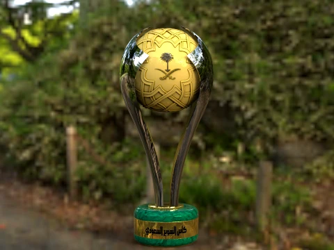 Saudi Super Cup trophy Award 3D Model
