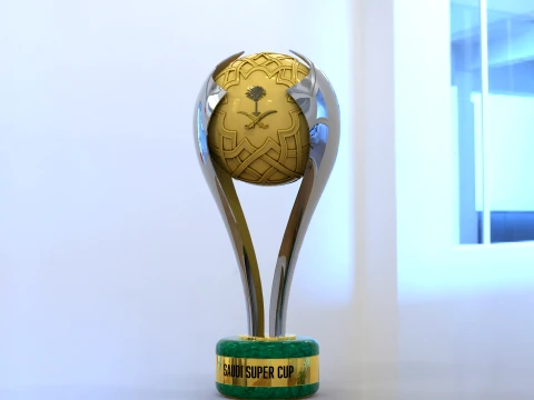 Saudi Super Cup trophy Award 3D Model