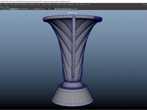 AFC Champions League Elite Trophy -Last Edition -Cinematic-print 3D Model