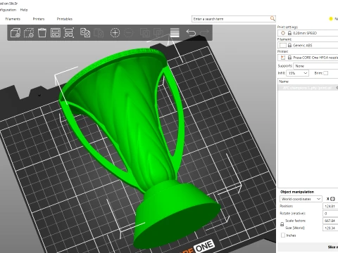 AFC Champions League Elite Trophy -Last Edition -Cinematic-print 3D Model