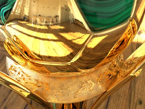 Saudi Kings Cup Trophy award -newest version -Cinematic-3D print 3D Model