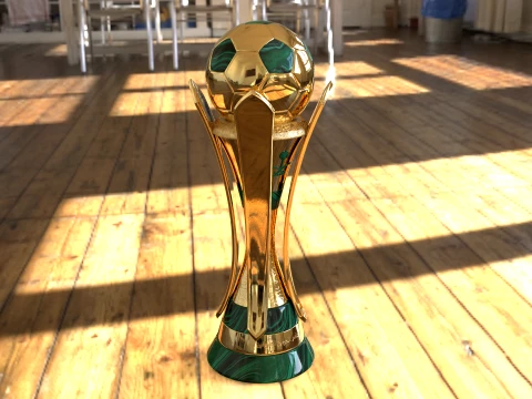 Saudi Kings Cup Trophy award -newest version -Cinematic-3D print 3D Model