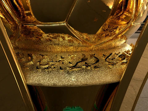 Saudi Kings Cup Trophy award -newest version -Cinematic-3D print 3D Model