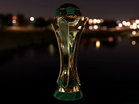 Saudi Kings Cup Trophy award -newest version -Cinematic-3D print 3D Model
