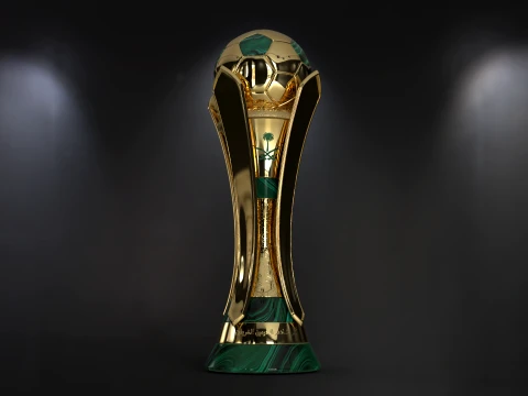 Saudi Kings Cup Trophy award -newest version -Cinematic-3D print 3D Model