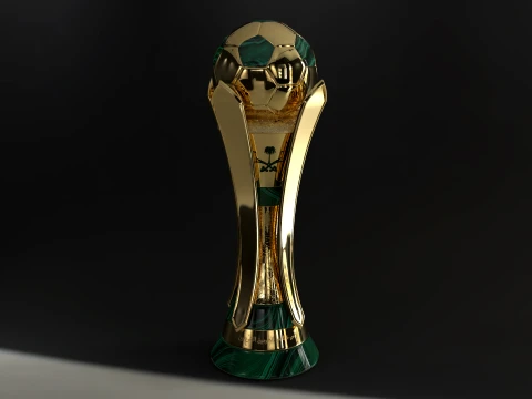 Saudi Kings Cup Trophy award -newest version -Cinematic-3D print 3D Model