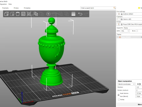 Saudi Roshn League newest Trophy award - Cinematic - 3D print 3D Model