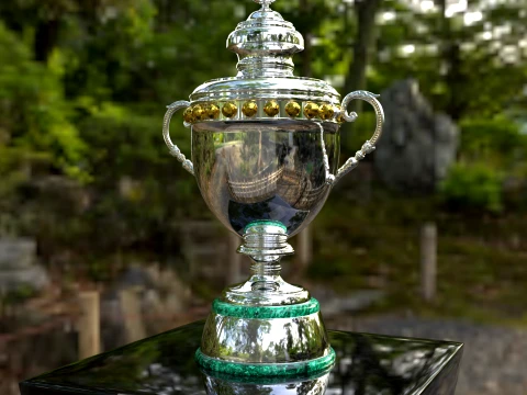 Saudi Roshn League newest Trophy award - Cinematic - 3D print 3D Model