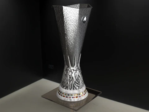 UEFA Europa league trophy award - Cinematic - 3D print 3D Model