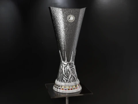 UEFA Europa league trophy award - Cinematic - 3D print 3D Model