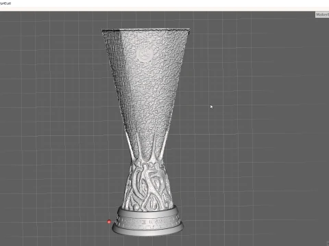 UEFA Europa league trophy award - Cinematic - 3D print 3D Model