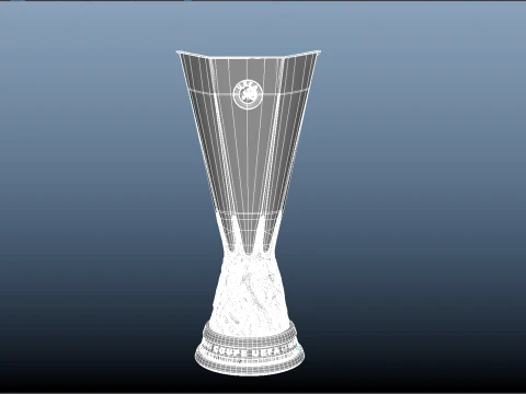UEFA Europa league trophy award - Cinematic - 3D print 3D Model