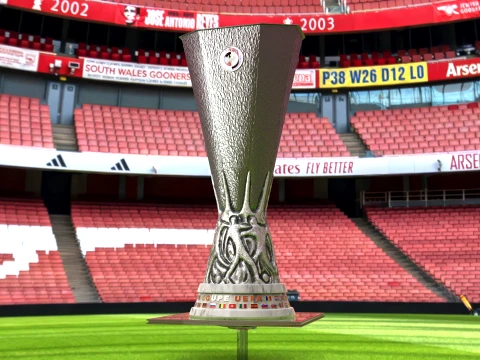 UEFA Europa league trophy award - Cinematic - 3D print 3D Model