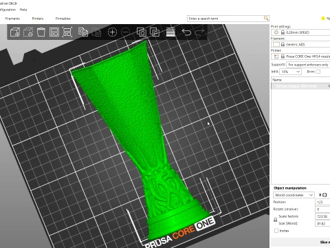UEFA Europa league trophy award - Cinematic - 3D print 3D Model