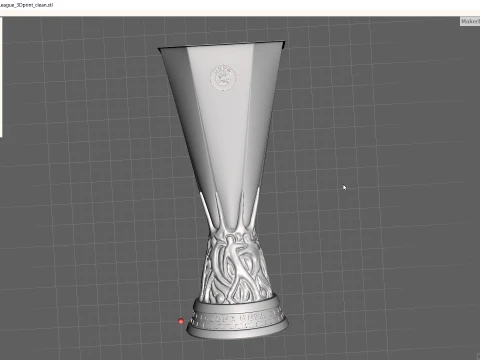 UEFA Europa league trophy award - Cinematic - 3D print 3D Model