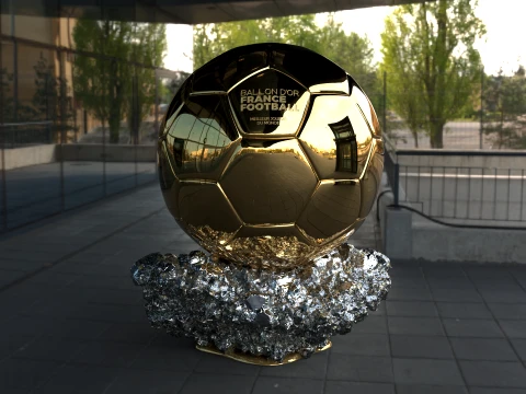 Ballon dOr France best football player - Cinematic and printable 3D Model
