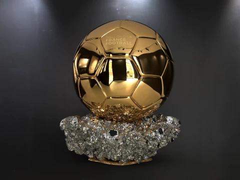 Ballon dOr France best football player - Cinematic and printable 3D Model