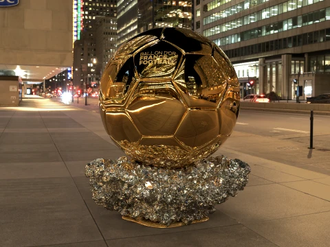 Ballon dOr France best football player - Cinematic and printable 3D Model