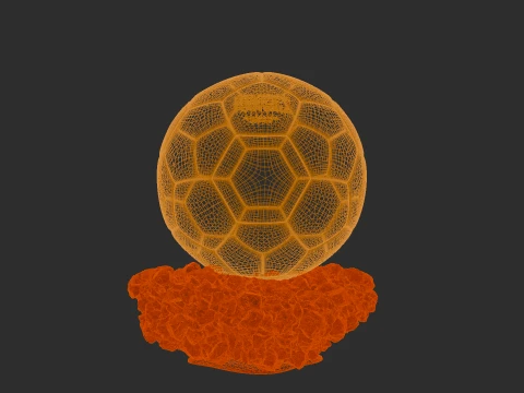 Ballon dOr France best football player - Cinematic and printable 3D Model