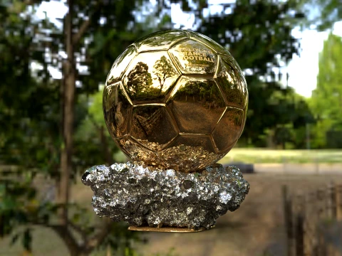 Ballon dOr France best football player - Cinematic and printable 3D Model