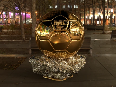 Ballon dOr France best football player - Cinematic and printable 3D Model