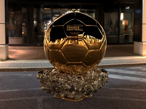 Ballon dOr France best football player - Cinematic and printable 3D Model