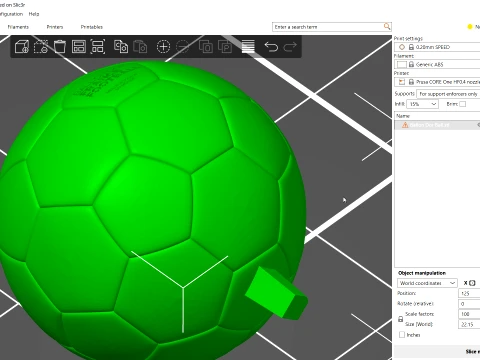 Ballon dOr France best football player - Cinematic and printable 3D Model