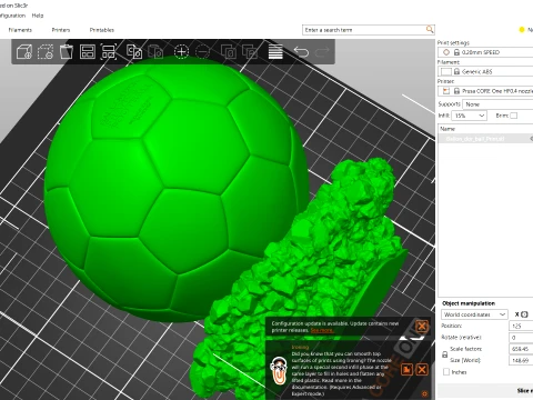 Ballon dOr France best football player - Cinematic and printable 3D Model