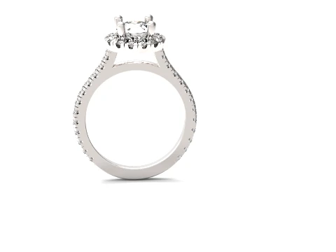 Ring Solit&auml;r Halo 3D Modell