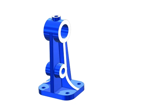 SolidWorks Exercise Bearing Bracket 3D Model