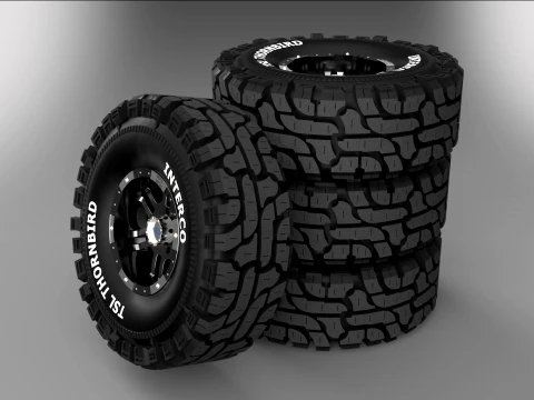 Wheel TSL THORNBIRD Offroad tires Fits 16 rims 3D Model