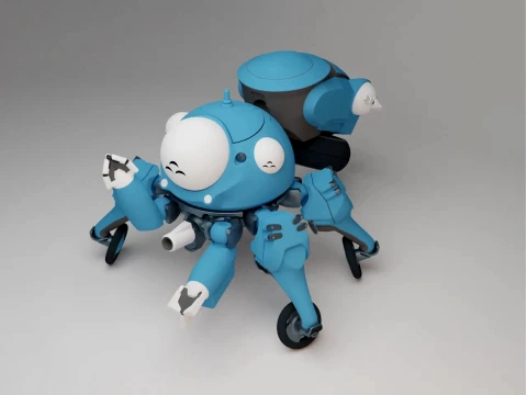 Cute chibi style spider tank inspired by classic sci-fi anime 3D Print Model