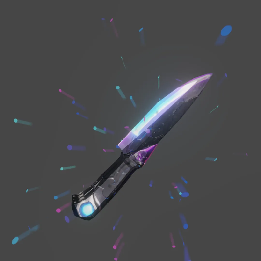SFネオンナイフ 3Dモデル .c4d .max .obj .3ds .fbx .stl .blend 