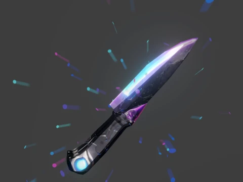 Sci-i Neon Knife 3D Model