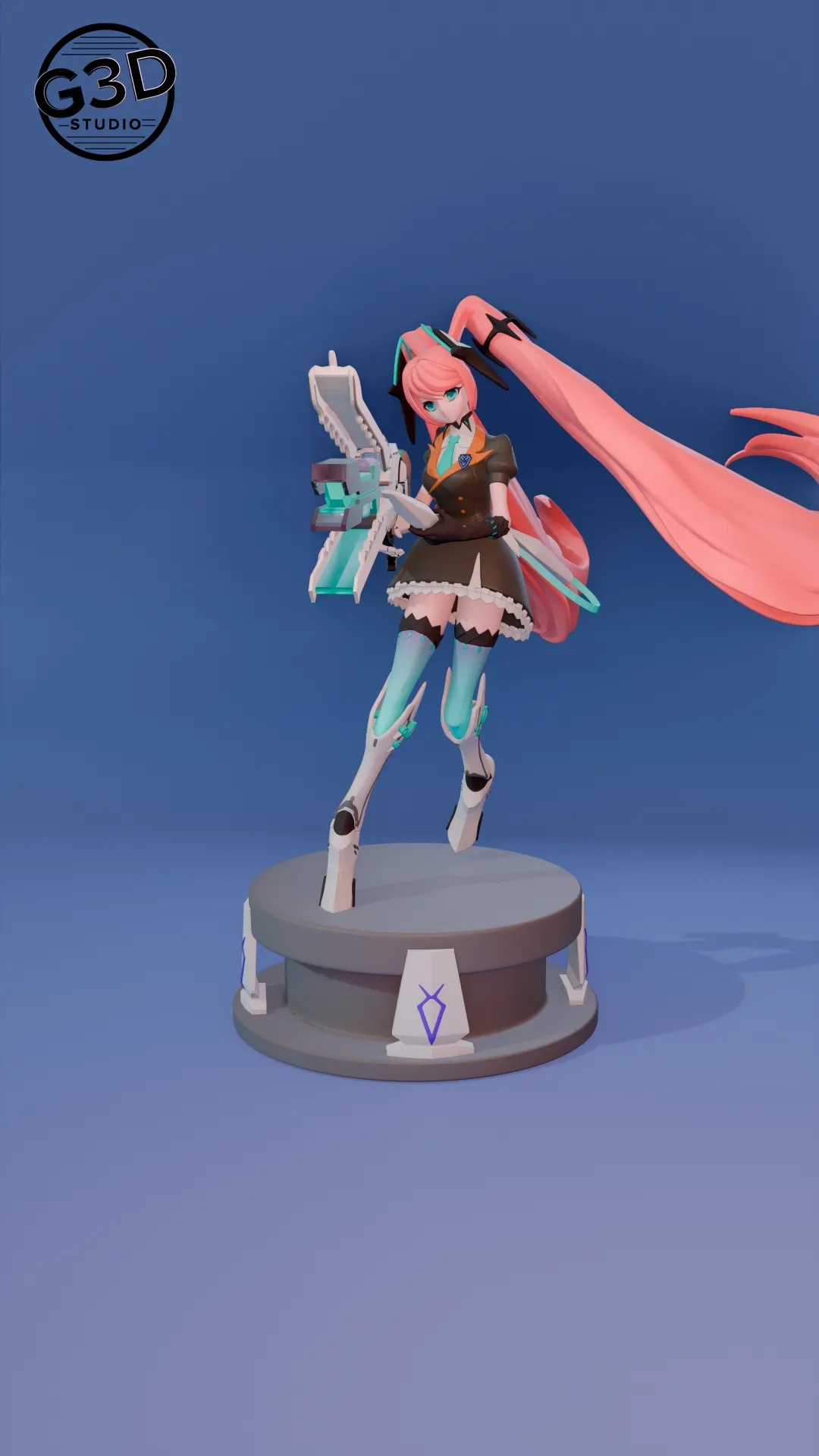 Layla Miss Hikari MLBB 3D Print Model .c4d .max .obj .3ds .fbx .stl .blend 