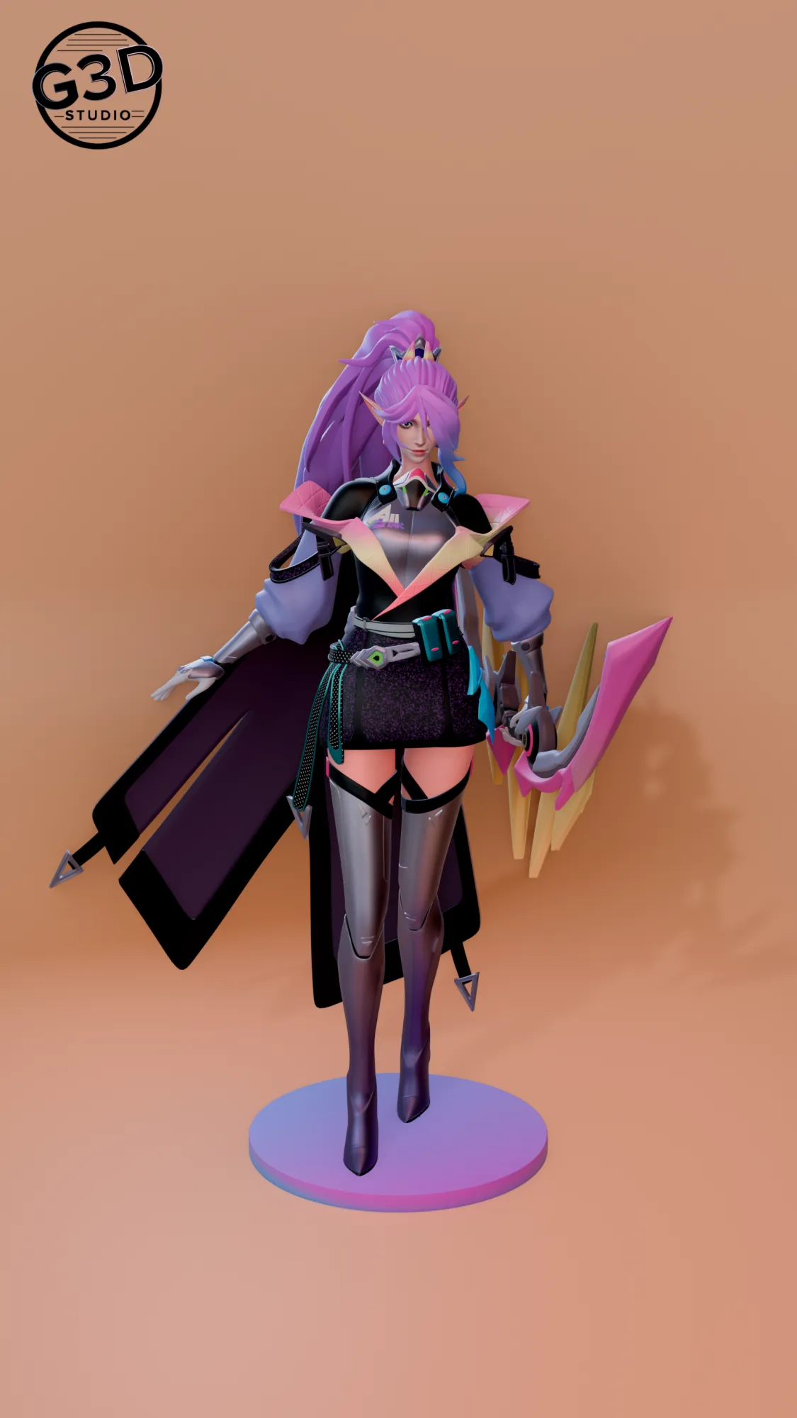 Miya Atomic Pop MLBB 3D Print Model .c4d .max .obj .3ds .fbx .stl .blend 